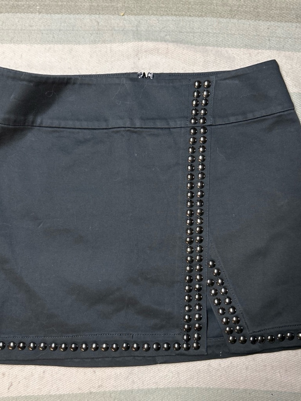 Express Black Studded Mini Skort